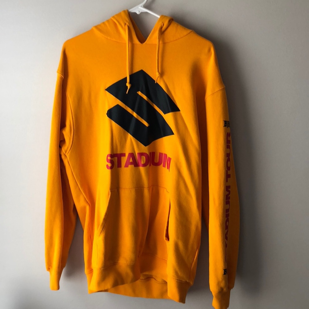 H&M Justin Bieber Stadium Tour Merch Yellow Hoodie